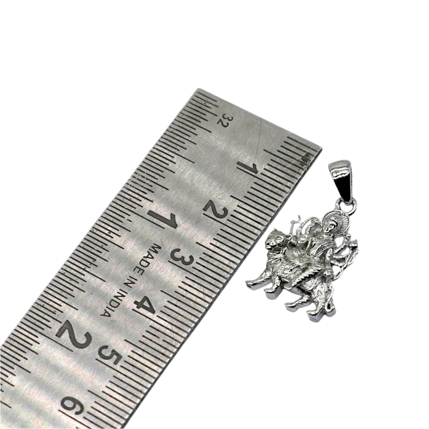 925 sterling silver blessing Goddess bhawani/ Durga maa pendant, amazing divine pendant locket goddess tribal jewelry nsp803 - TRIBAL ORNAMENTS