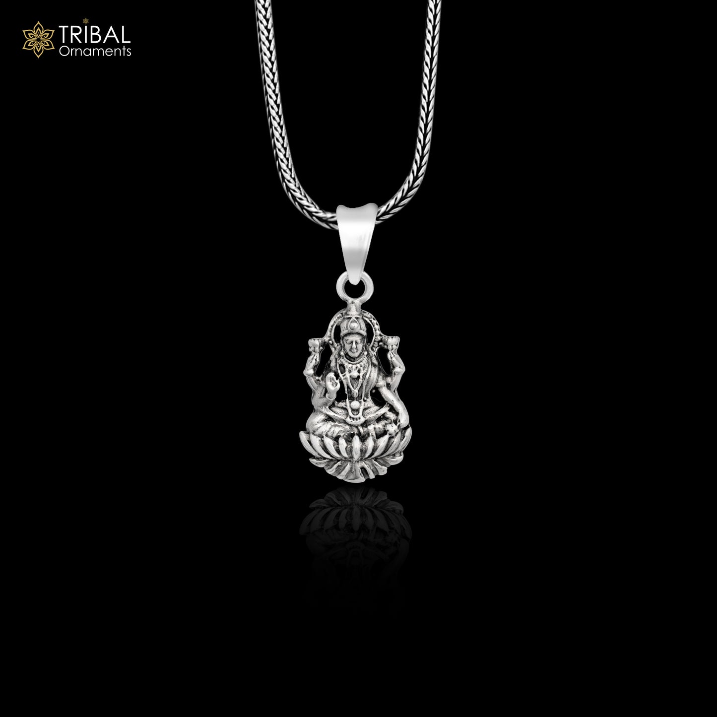 925 sterling silver customized vintage antique style Goddess Laxmi Pendant, amazing design stunning pendant unisex gifting jewelry ssp538 - TRIBAL ORNAMENTS