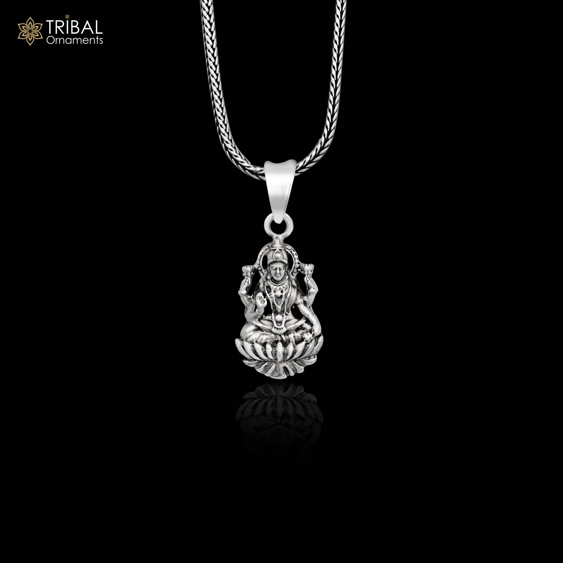 925 sterling silver customized vintage antique style Goddess Laxmi Pendant, amazing design stunning pendant unisex gifting jewelry ssp538 - TRIBAL ORNAMENTS