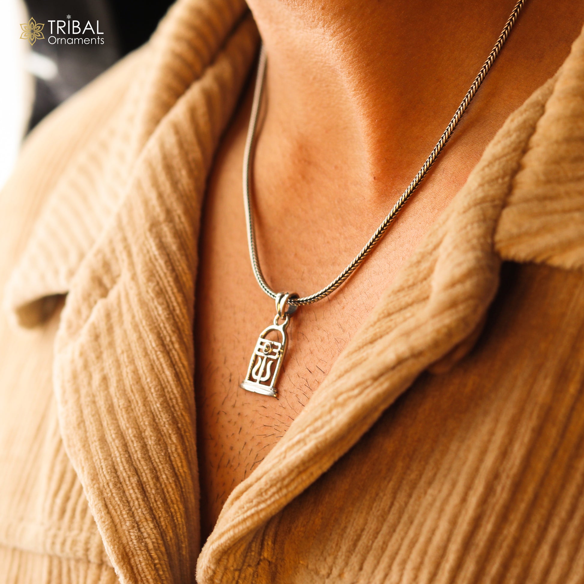 925 sterling silver Divine holy Hindu idol Lord Shiva lingam pendant, excellent gifting unisex locket pendant customized jewelry ssp856 - TRIBAL ORNAMENTS