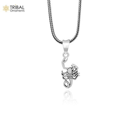 925 sterling silver elegant stylish vintage Scorpio design pendant, amazing fancy stylish pendant for boy's and girl's  ssp1616 - TRIBAL ORNAMENTS