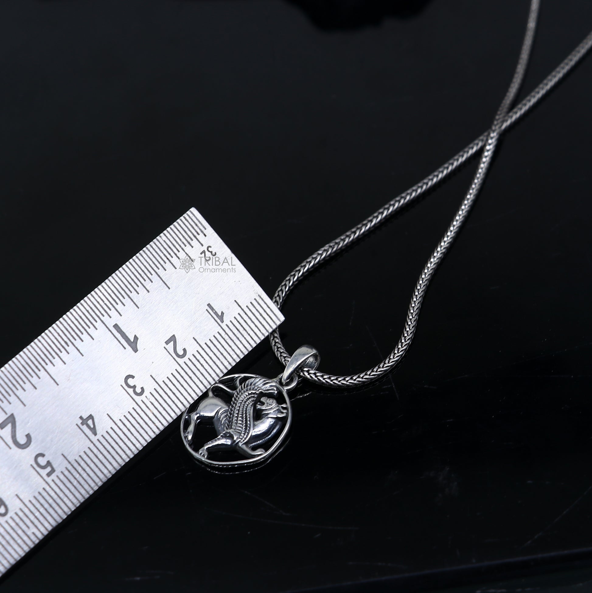 925 Sterling silver handmade ancient persian winged lion pendant nsp880 - TRIBAL ORNAMENTS