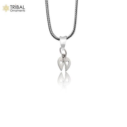 925 Sterling silver handmade  Broken heart pendant,nsp859 - TRIBAL ORNAMENTS