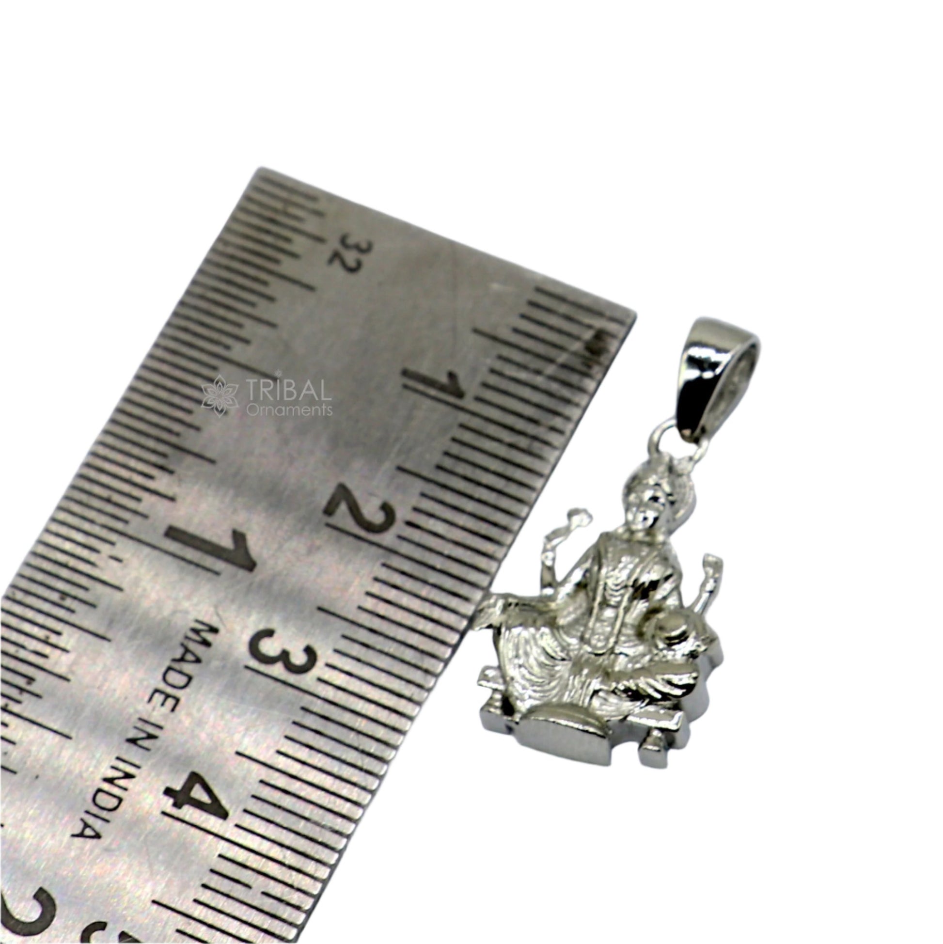 925 sterling silver handmade Goddess Maha Lakshmi/laxmi pendant, amazing divine lakshmi maa pendant gifting jewelry NSP826 - TRIBAL ORNAMENTS
