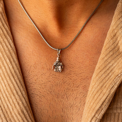 925 sterling silver Lord Hanuman pendant, handmade Hindu god jewelry, unisex designer gift, tribal ornaments jewelry.