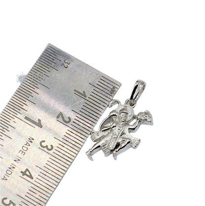 925 silver Lord Hanuman flying pendant from Tribal Ornaments, handmade Hindu deity jewelry with divine design, perfect for gifting