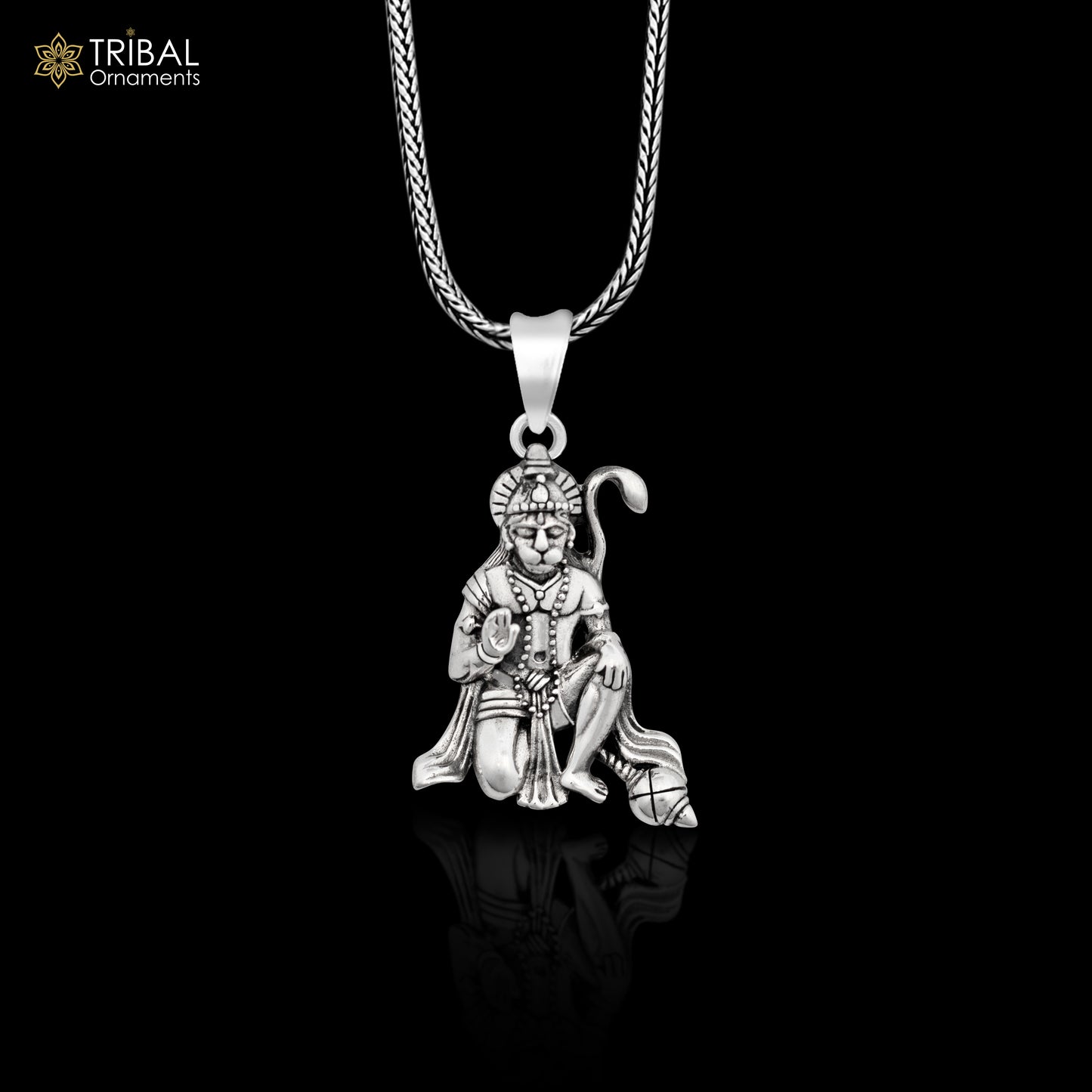 925 sterling silver handmade idol Hanuman ji pendant, amazing stylish unisex pendant locket personalized jewelry tribal jewelry ssp439 - TRIBAL ORNAMENTS