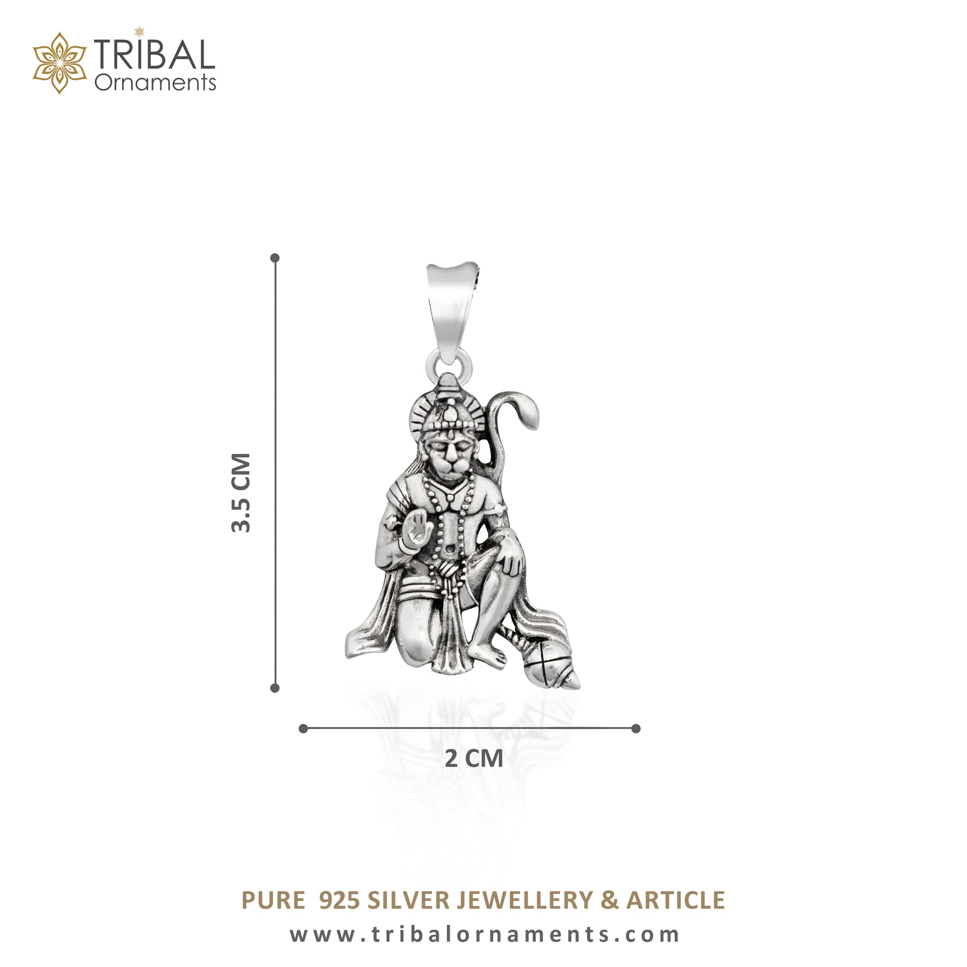925 sterling silver handmade idol Hanuman ji pendant, amazing stylish unisex pendant locket personalized jewelry tribal jewelry ssp439 - TRIBAL ORNAMENTS