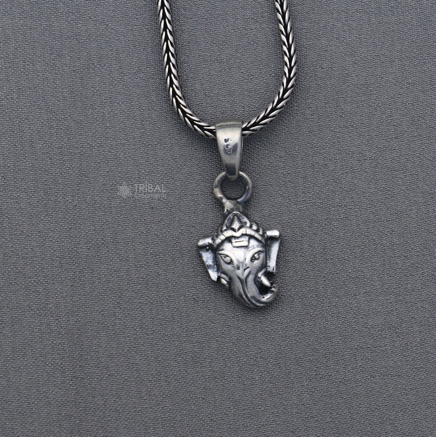 925 Sterling silver handmade lord Ganesha pendant nsp862 - TRIBAL ORNAMENTS