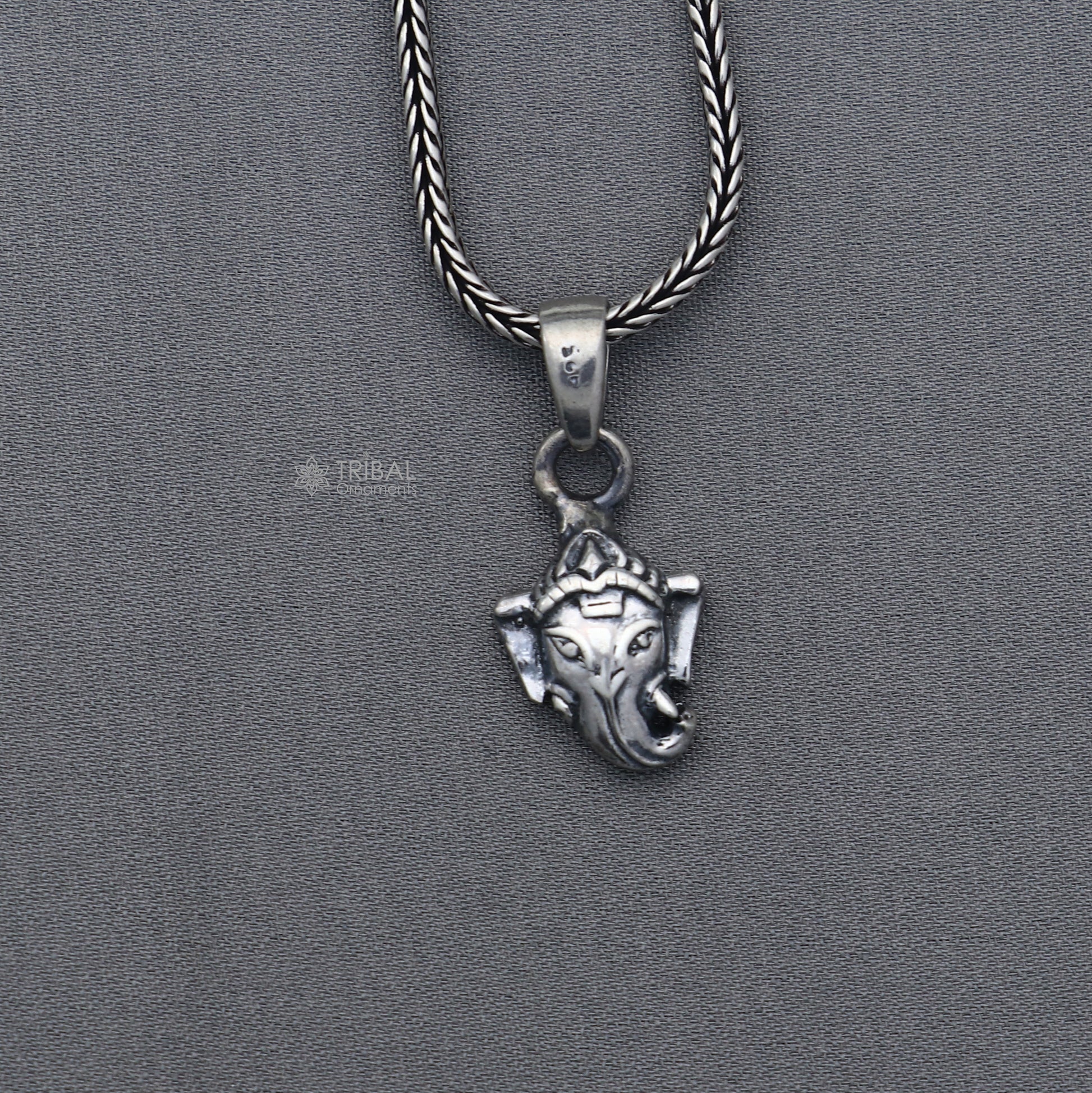 925 Sterling silver handmade lord Ganesha pendant nsp862 - TRIBAL ORNAMENTS