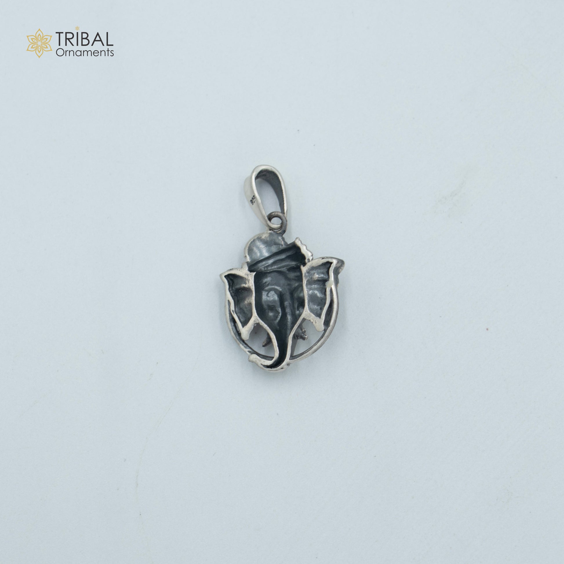 925 sterling silver handmade lord Ganesha Pendant with chain tribal jewellery nsp1028 - TRIBAL ORNAMENTS
