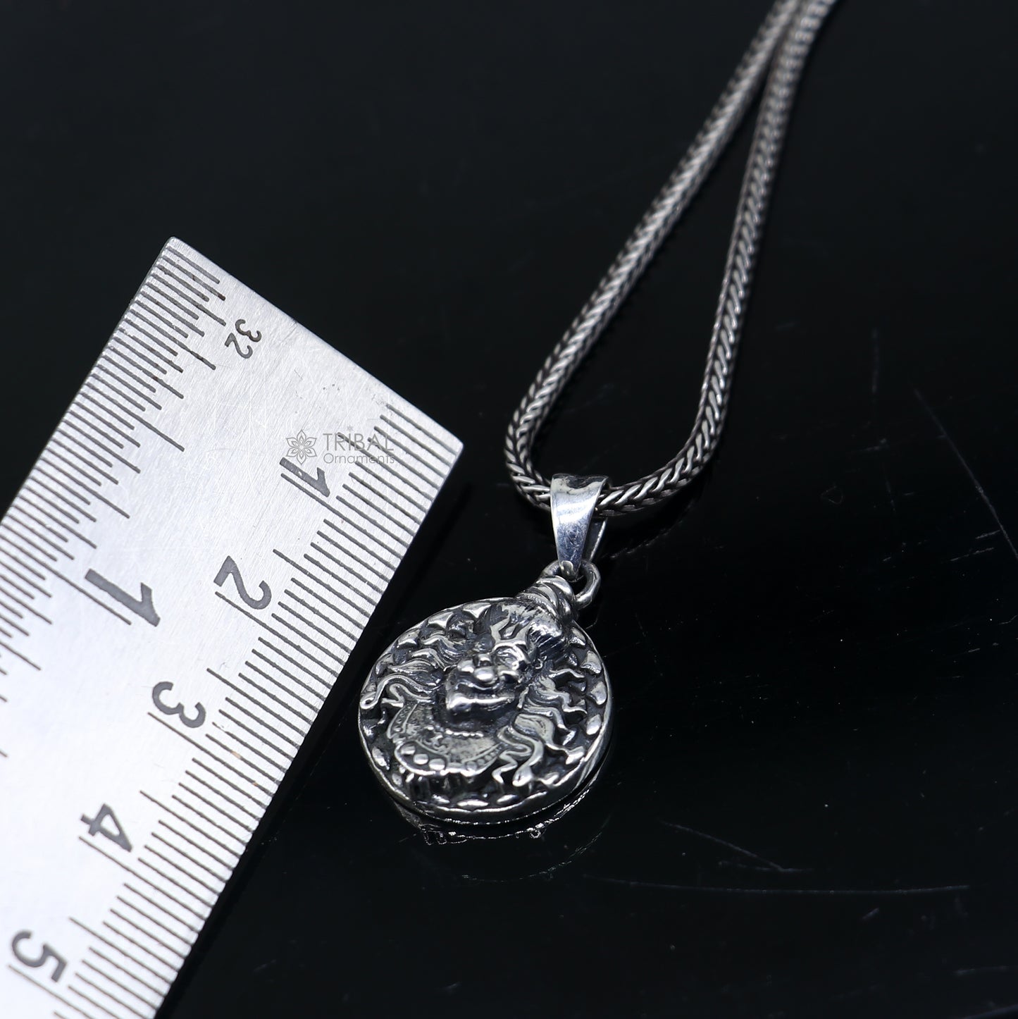 925 Sterling silver handmade  lord hanuman ji pendant nsp878 - TRIBAL ORNAMENTS