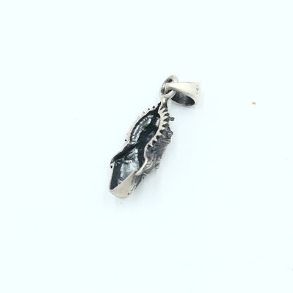 Sterling silver handmade Lord Hanuman pendant with chain, tribal jewelry design by TRIBAL ORNAMENTS.