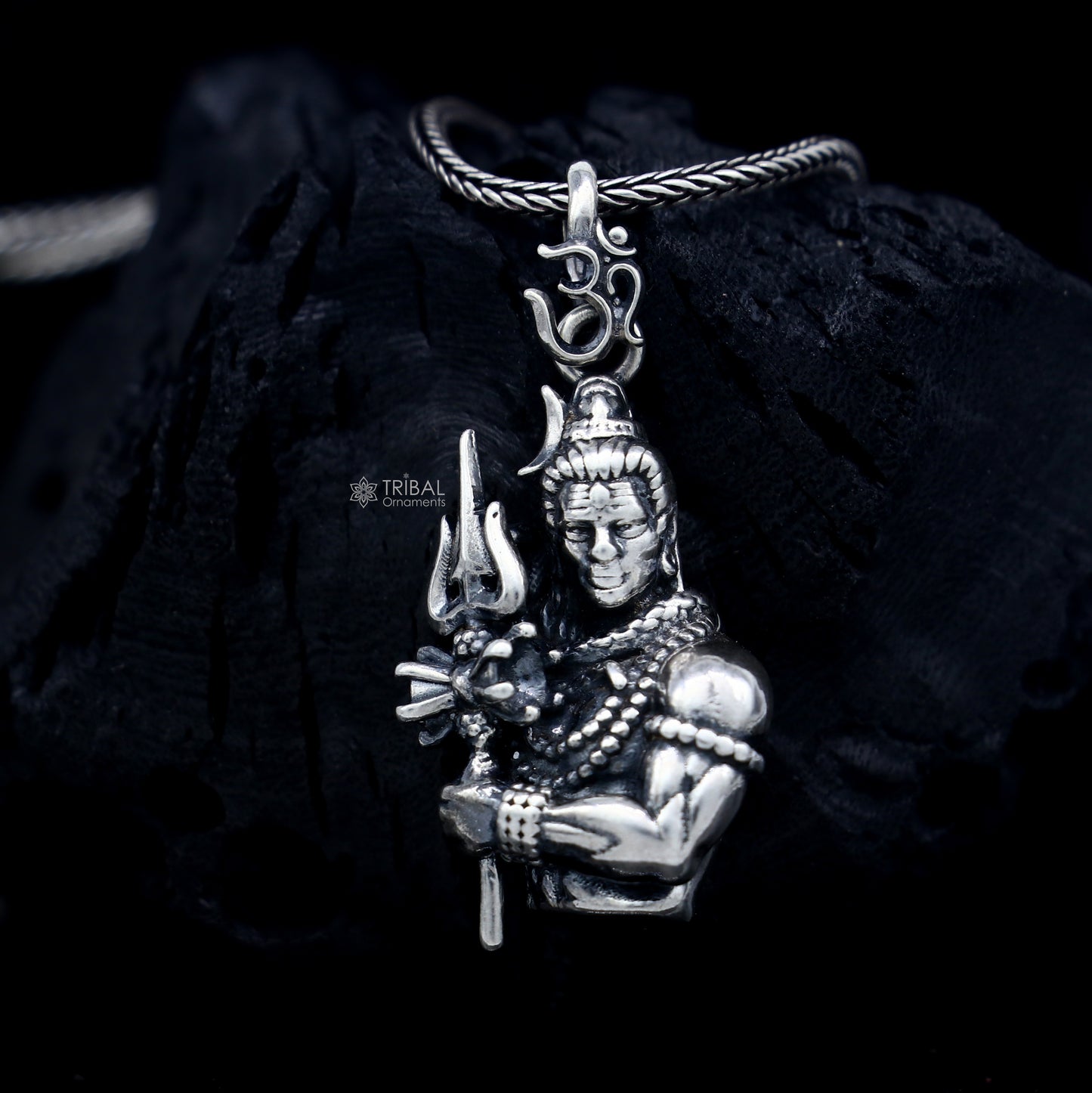925 Sterling silver handmade lord maha deva pendant,nsp853 - TRIBAL ORNAMENTS