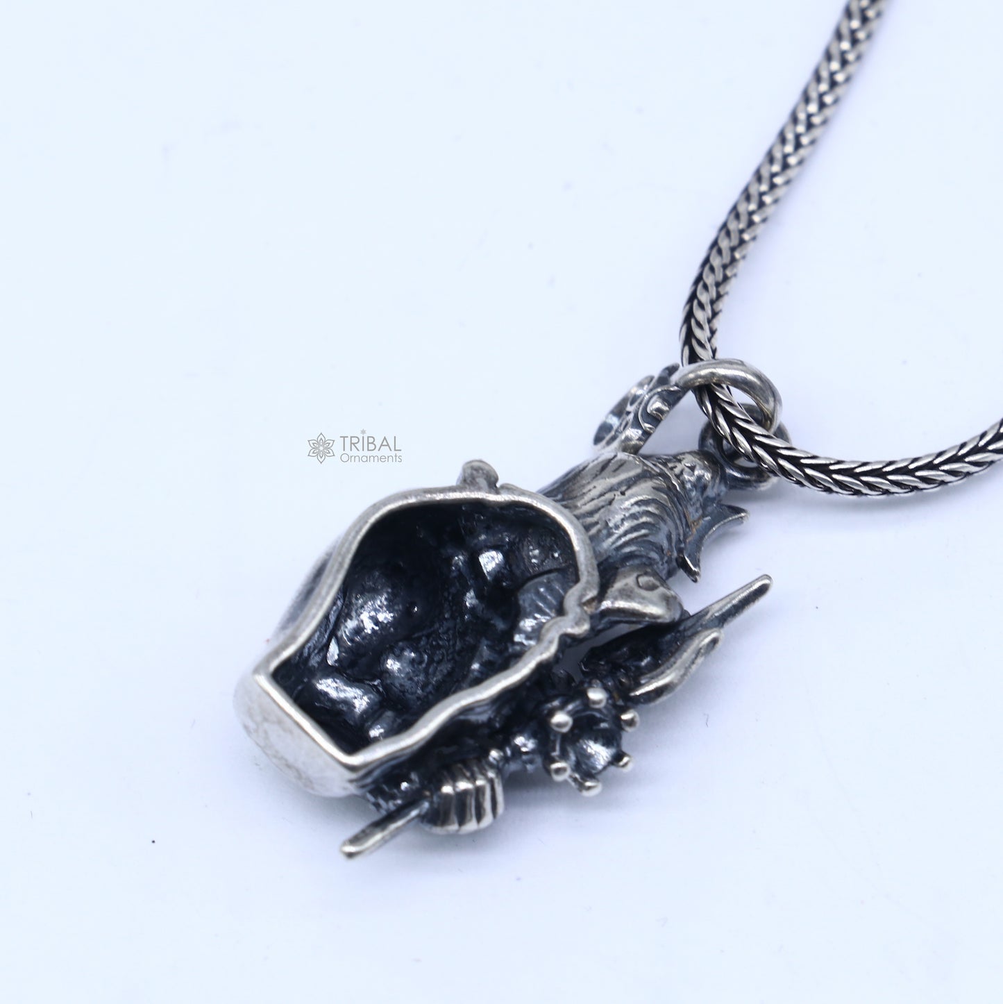 925 Sterling silver handmade lord maha deva pendant,nsp853 - TRIBAL ORNAMENTS