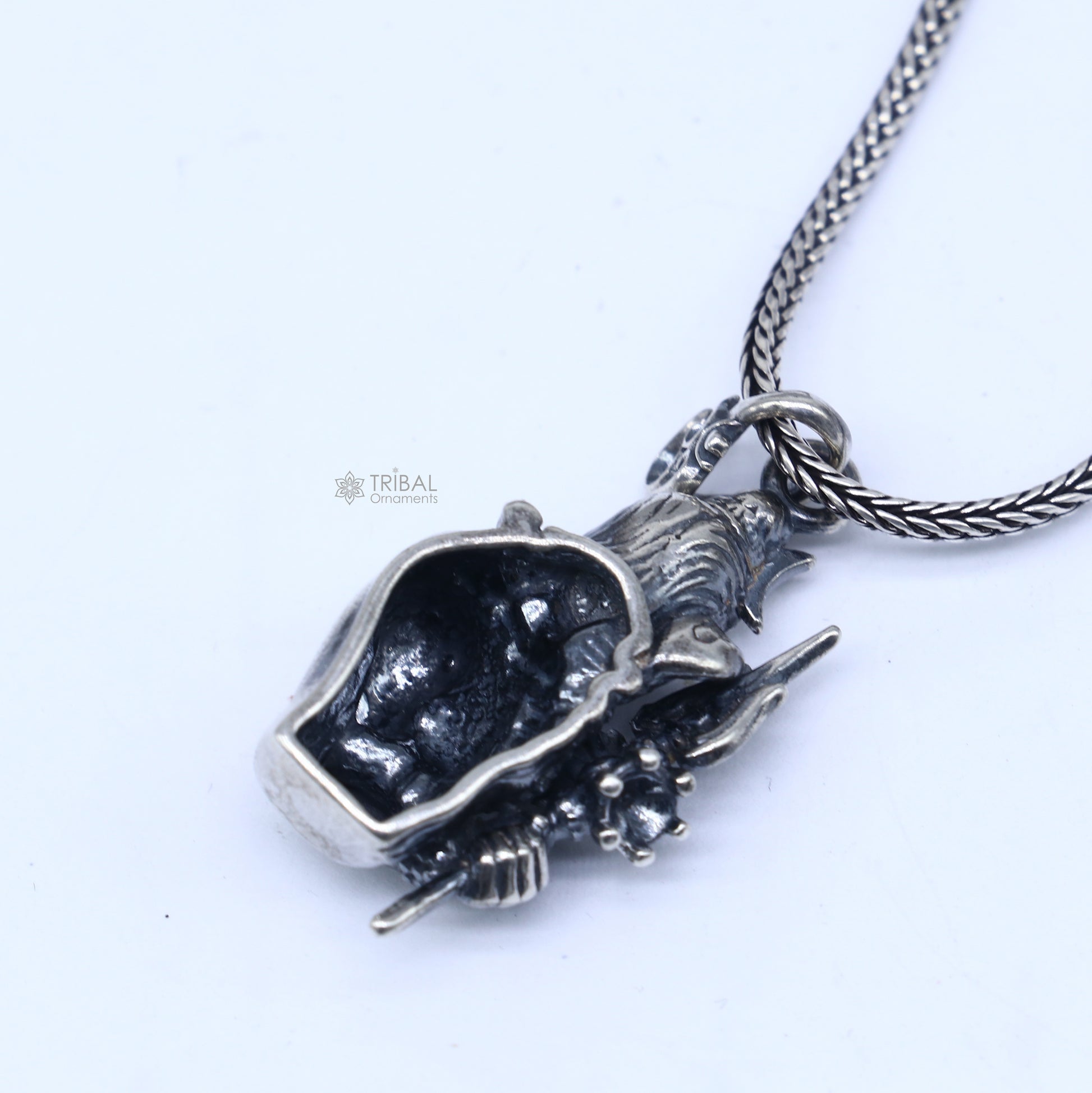 925 Sterling silver handmade lord maha deva pendant,nsp853 - TRIBAL ORNAMENTS
