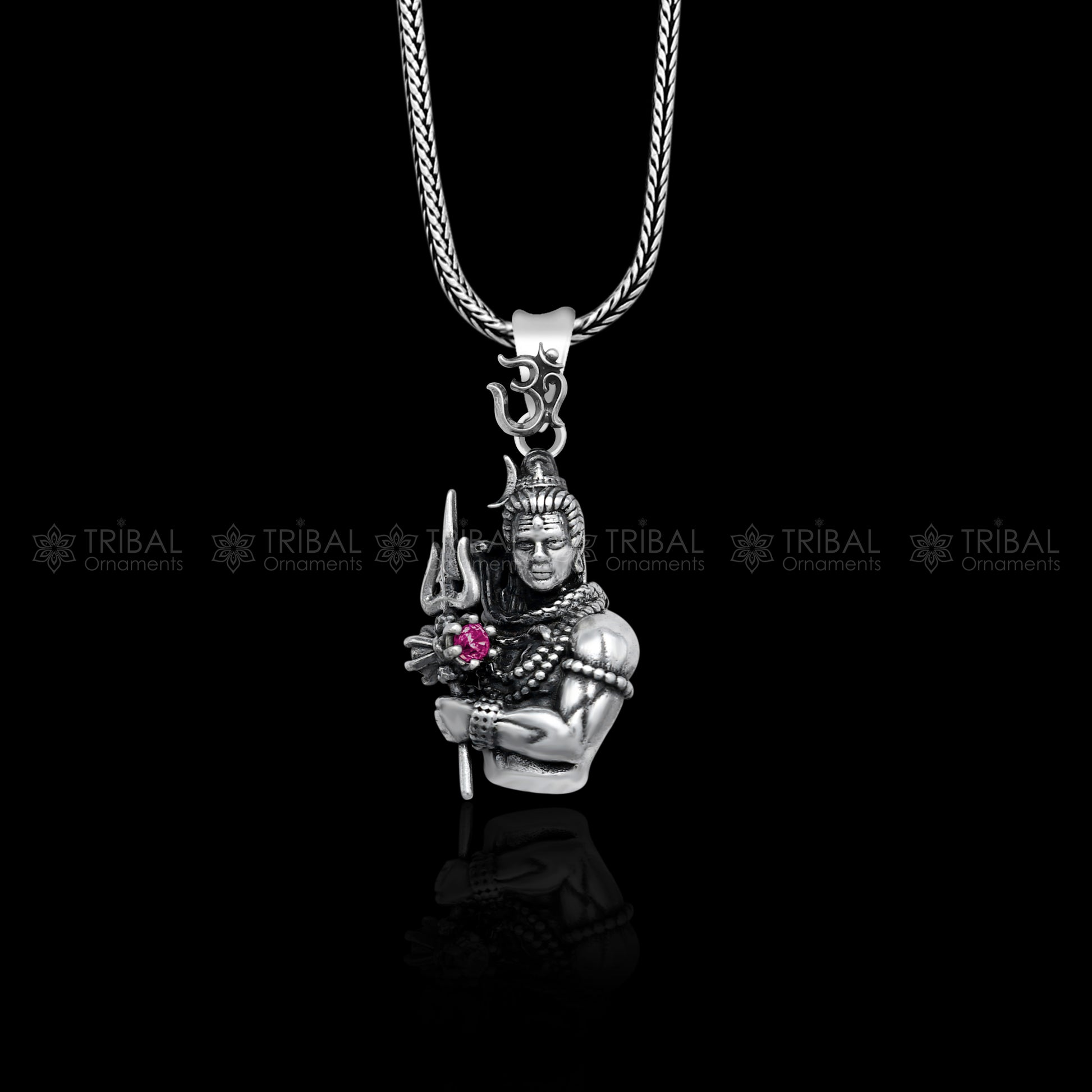 925 Sterling silver handmade lord maha deva pendant,nsp853 - TRIBAL ORNAMENTS