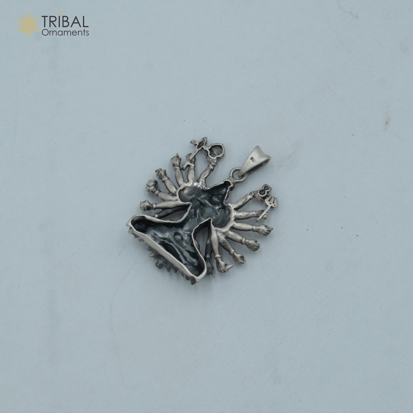 925 sterling silver handmade lord shiva (mahakal)Pendant with chain tribal jewellery nsp1006 - TRIBAL ORNAMENTS
