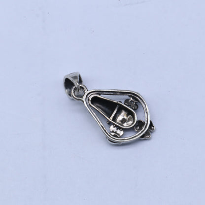 Sterling silver handmade Lord Tirupati Bala Ji (Venkateswara) pendant by Tribal Ornaments, featuring intricate religious design.