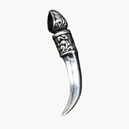 925 sterling silver sword pendant from Tribal Ornaments, handmade unisex jewelry with intricate design and divine craftsmanship.