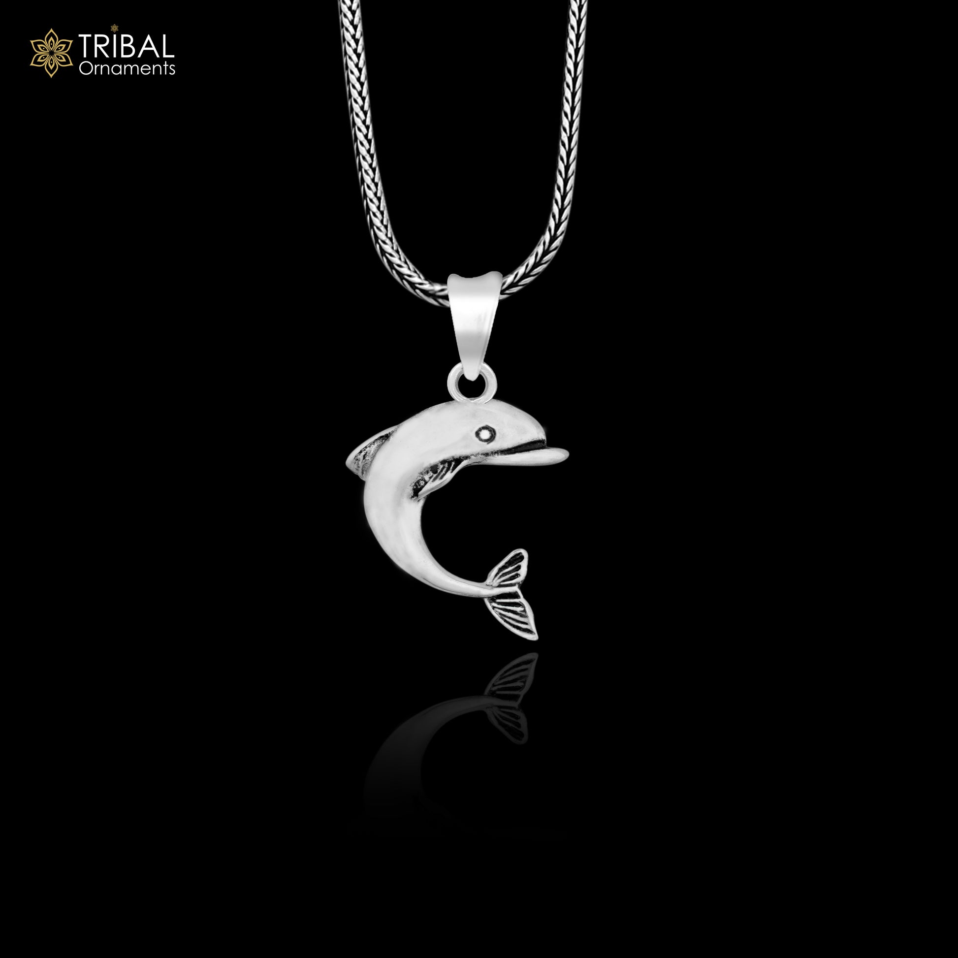 925 sterling silver handmade stylish design small dolphin fish pendant best gifting jewelry religious pendant custom jewelry ssp1721 - TRIBAL ORNAMENTS