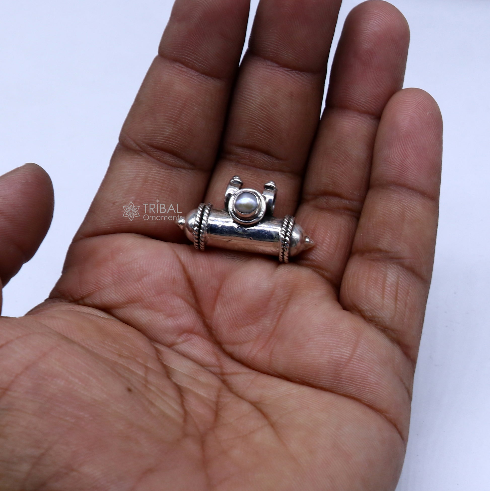 925 Sterling silver handmade vintage customized design amulet pendant, box pendant, container pendant, mantra box, silver tabiz nsp849 - TRIBAL ORNAMENTS