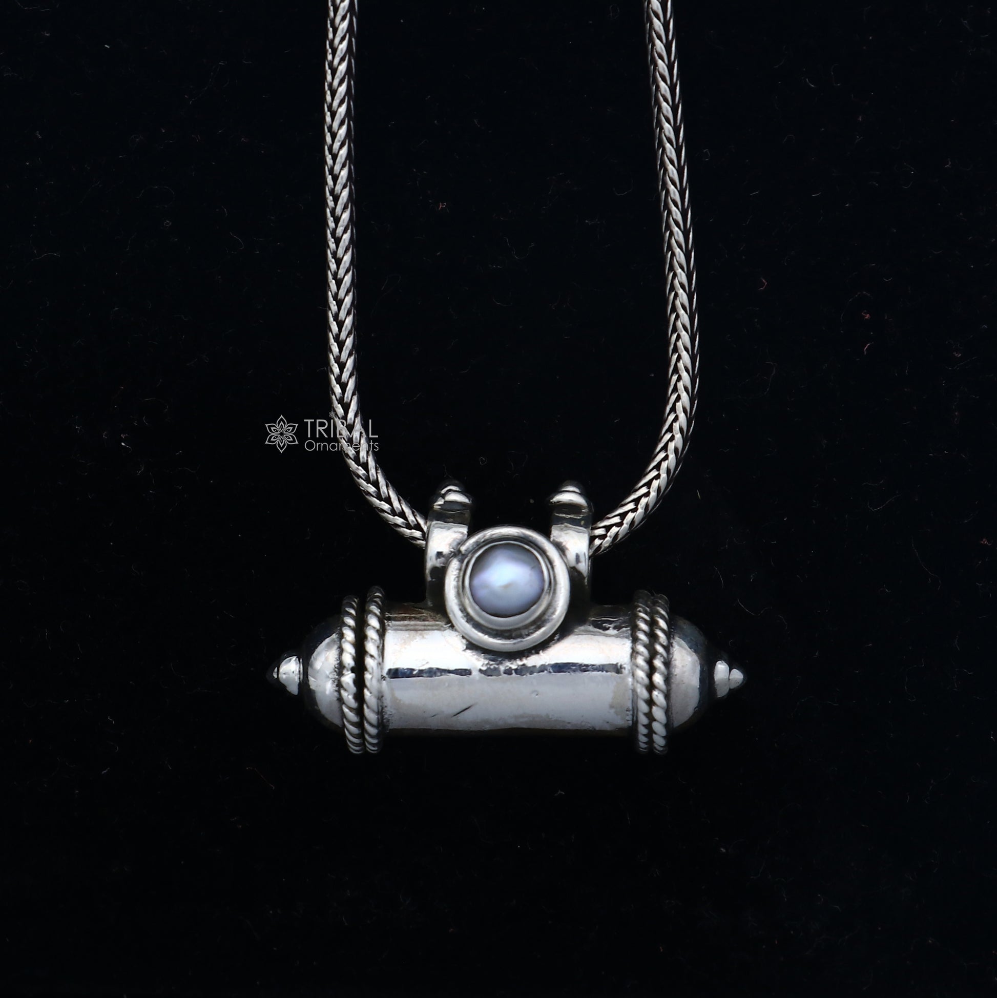 925 Sterling silver handmade vintage customized design amulet pendant, box pendant, container pendant, mantra box, silver tabiz nsp849 - TRIBAL ORNAMENTS