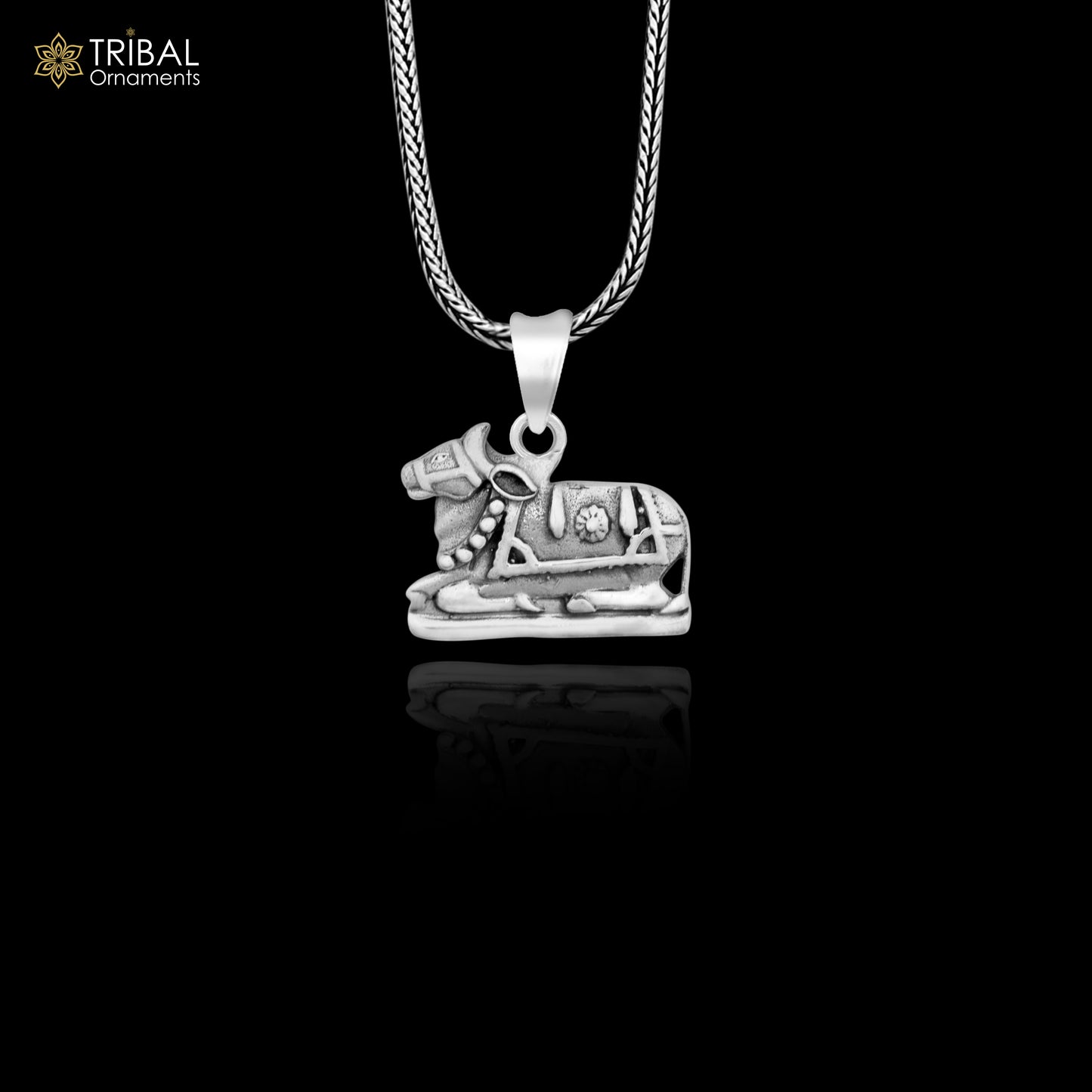 925 sterling silver Hindu idol Lord Shiva nandi maharaj pendant, excellent gifting unisex locket pendant jewelry nsp460 - TRIBAL ORNAMENTS