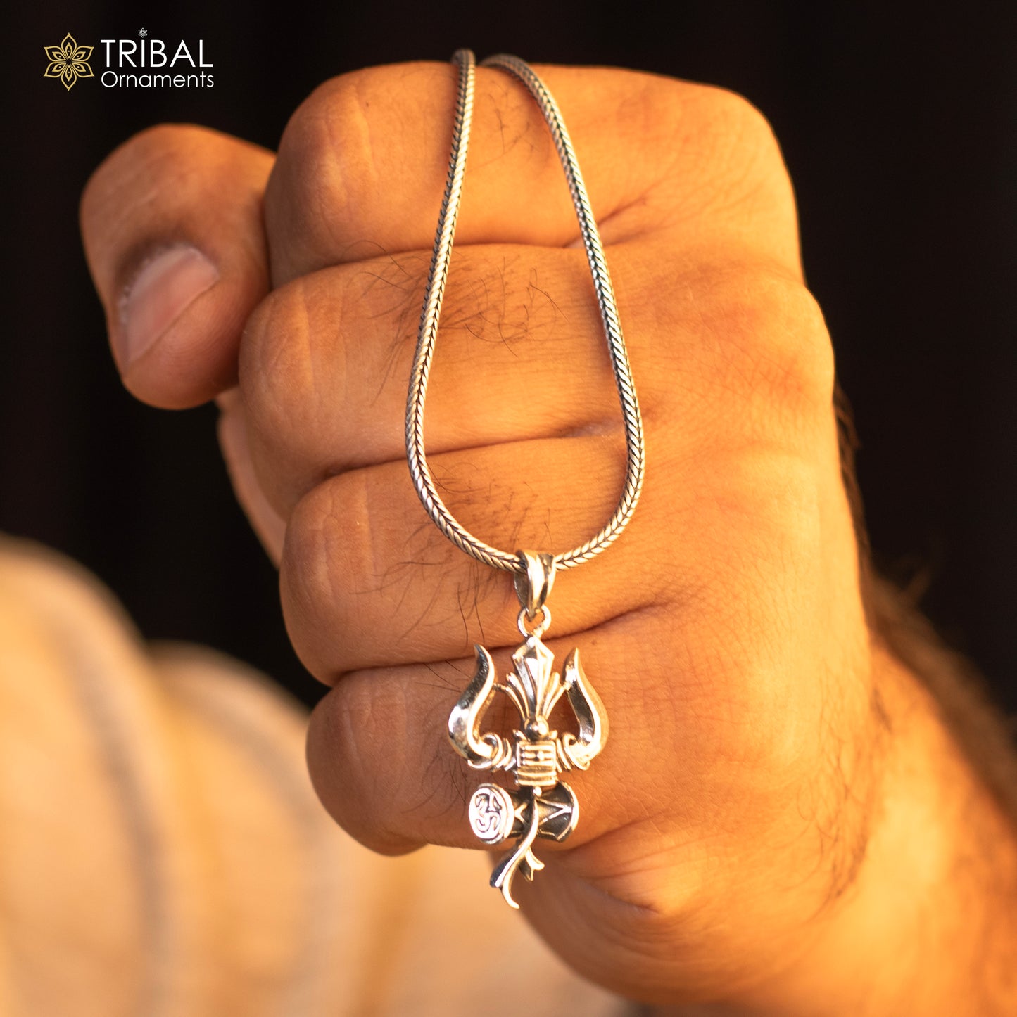 925 sterling silver Hindu idol Lord Shiva trident pendant, amazing vintage design gifting pendant customized god jewelry ssp524 - TRIBAL ORNAMENTS