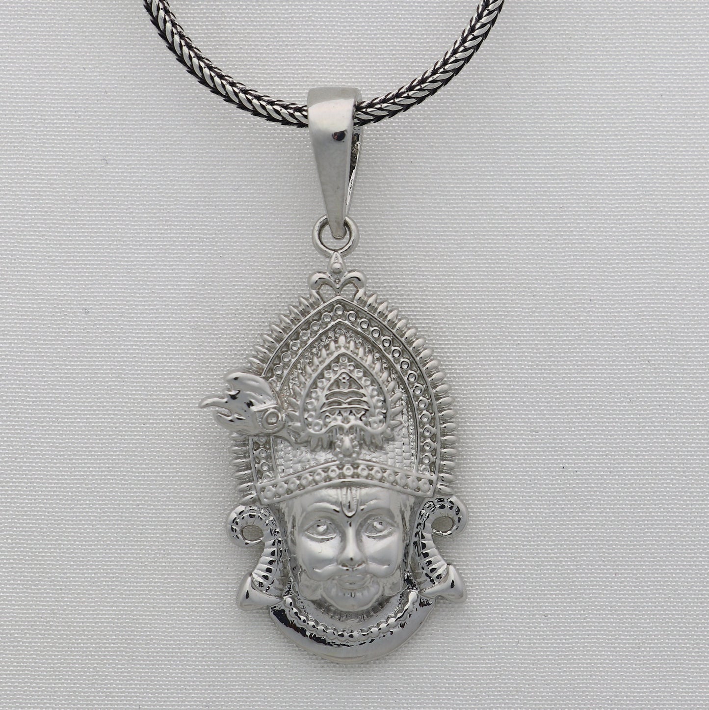925 sterling silver Khatu Shyam pendant/ lord Krishna, amazing divine pendant locket tribal jewelry nsp805 - TRIBAL ORNAMENTS