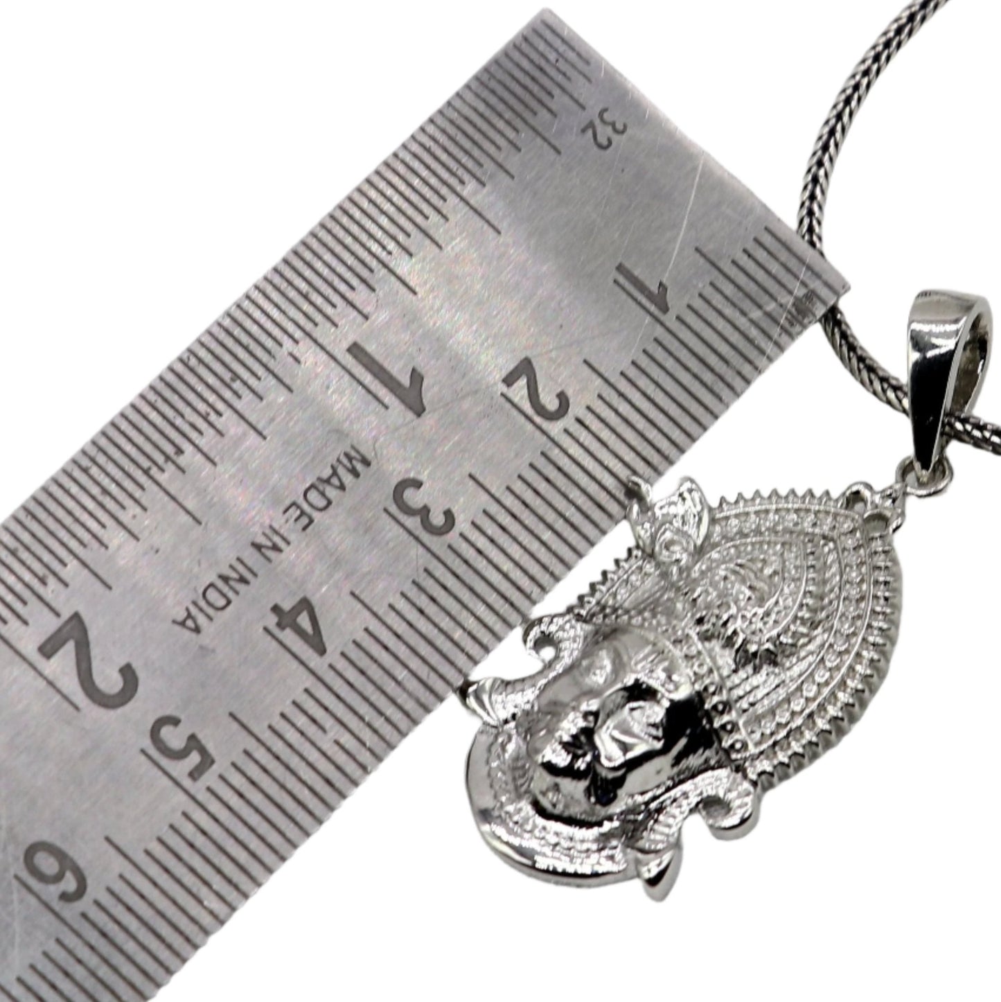 925 sterling silver Khatu Shyam pendant/ lord Krishna, amazing divine pendant locket tribal jewelry nsp805 - TRIBAL ORNAMENTS