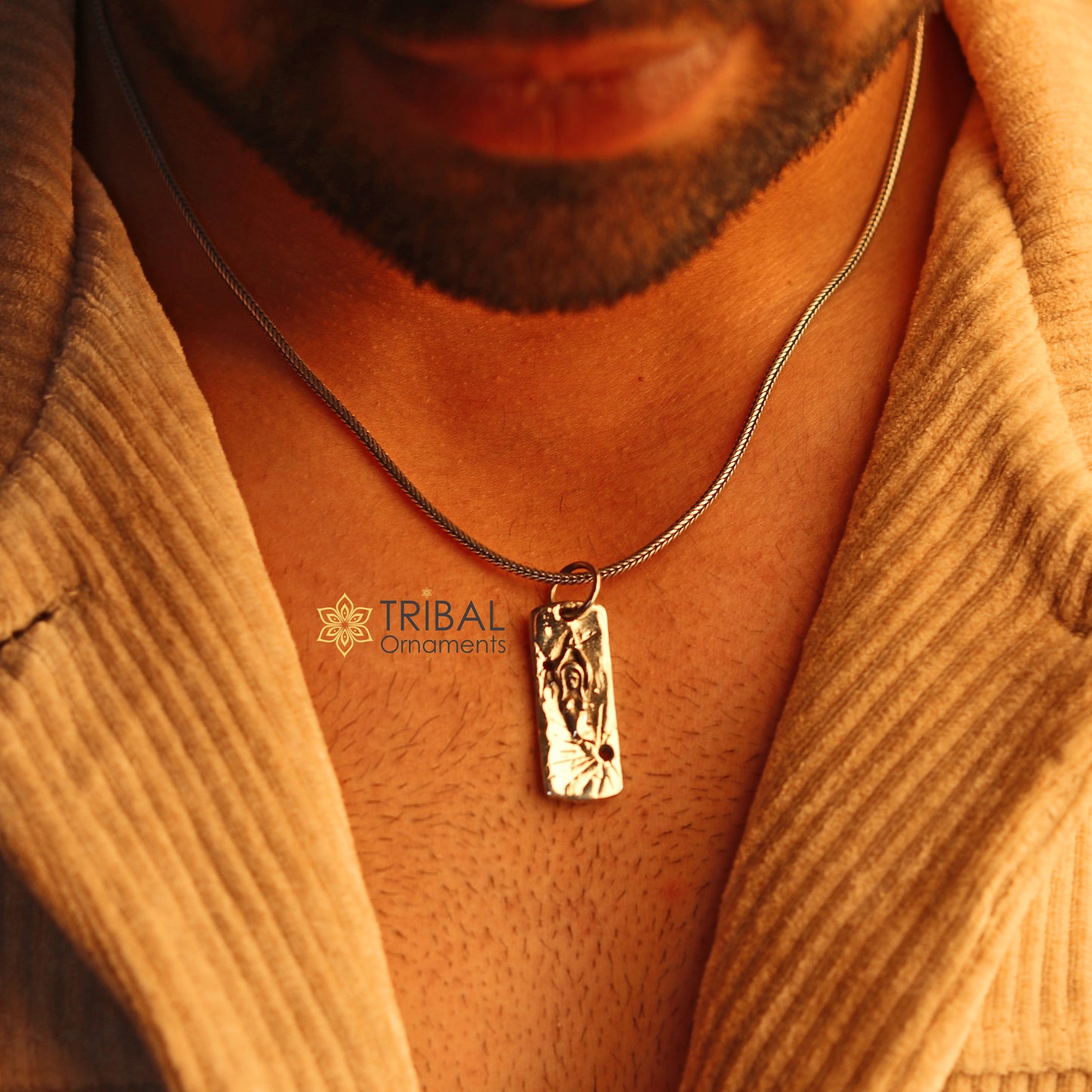 925 sterling silver lady handmade design stylish pendant and necklace jewellery nsp997 - TRIBAL ORNAMENTS