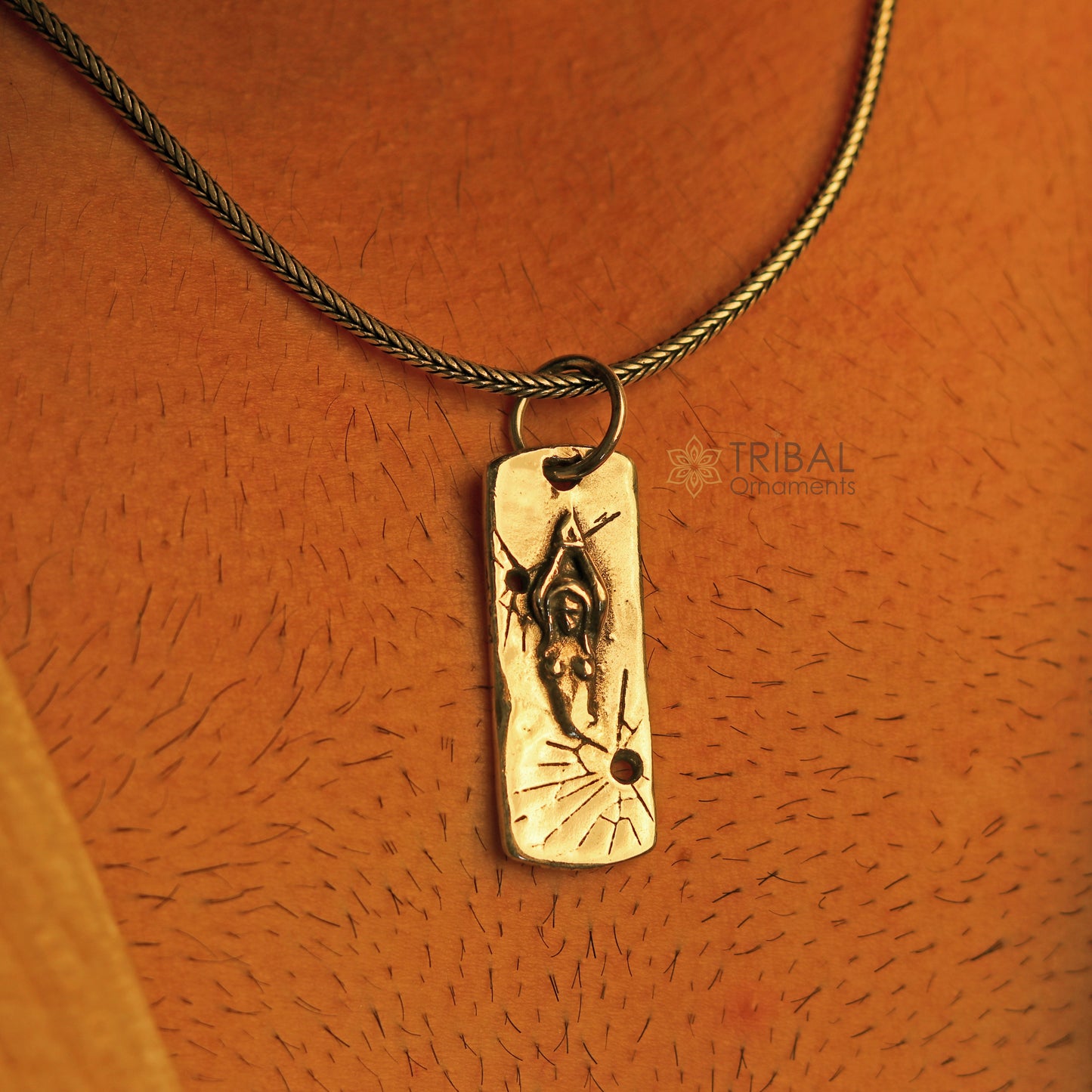 925 sterling silver lady handmade design stylish pendant and necklace jewellery nsp997 - TRIBAL ORNAMENTS