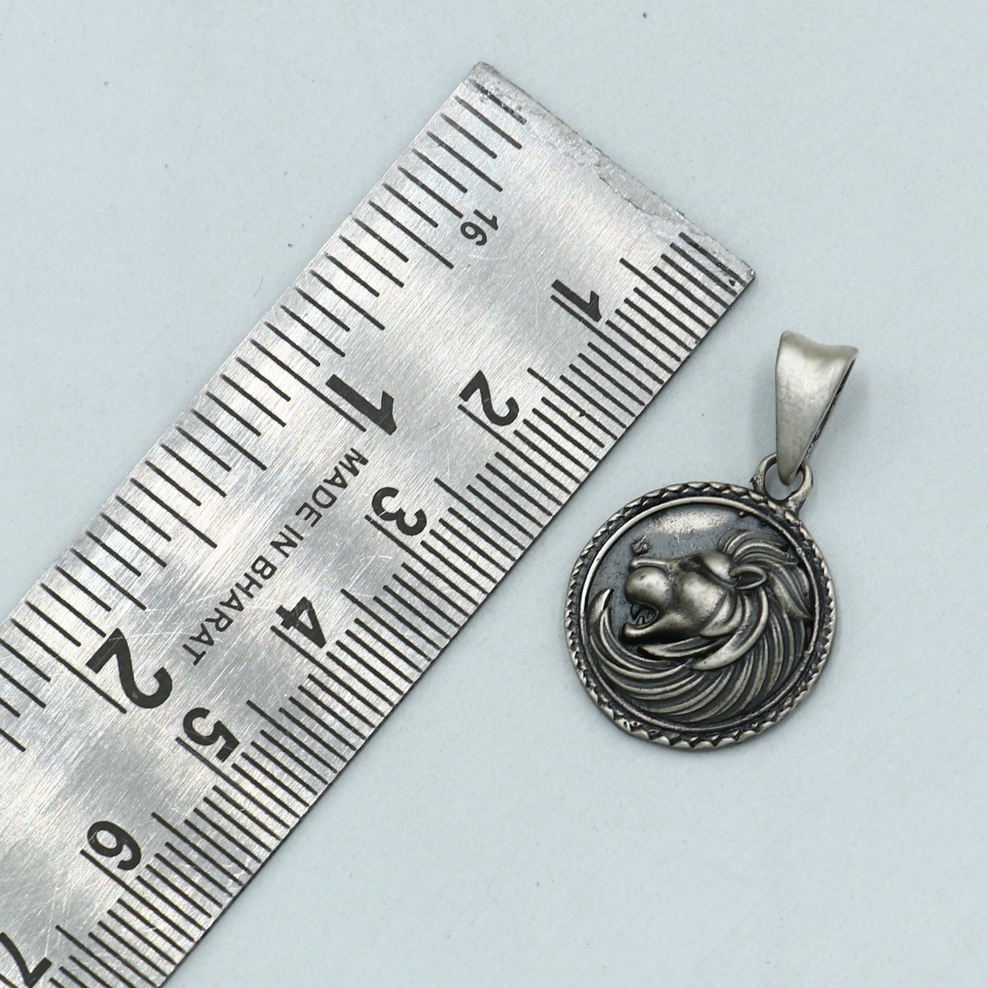 925 sterling silver lion head Pendant  with chain tribal  jewellery nsp1022 - TRIBAL ORNAMENTS