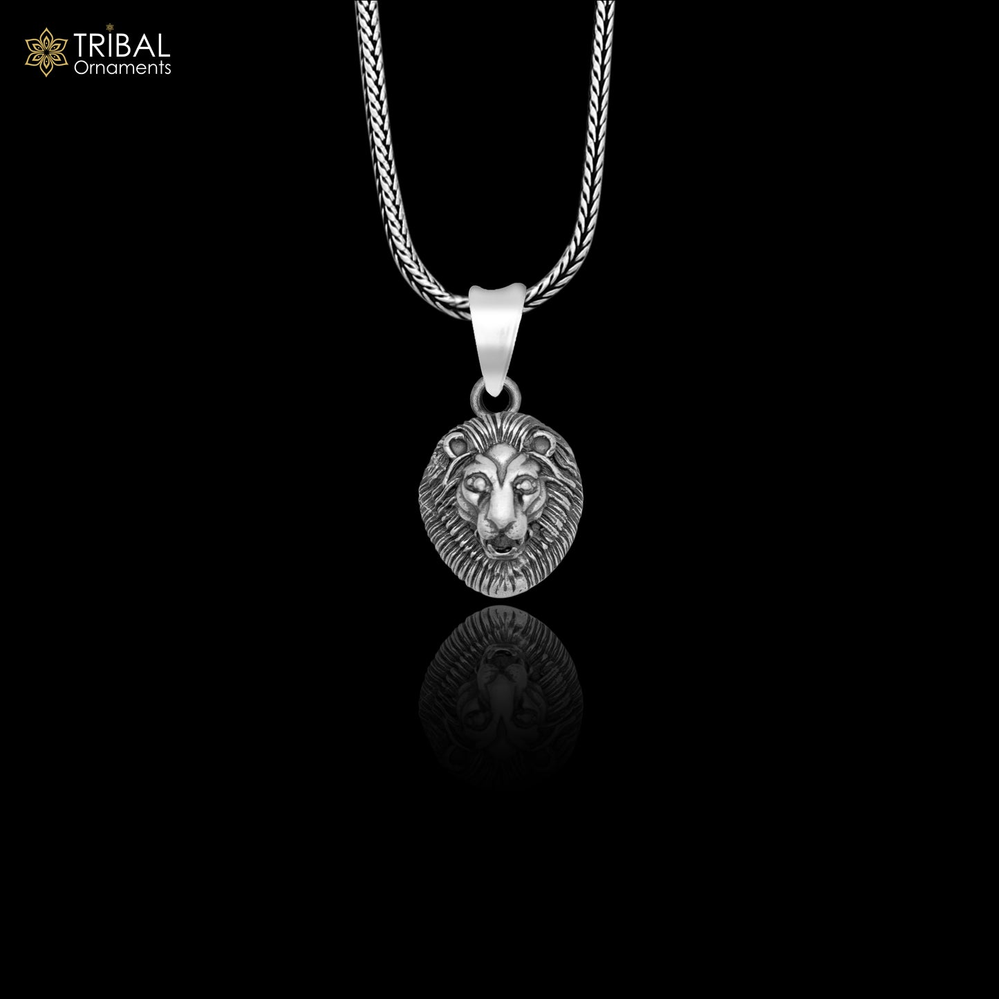 925 sterling silver lion king Pendant  with chain tribal  jewellery nsp1023 - TRIBAL ORNAMENTS