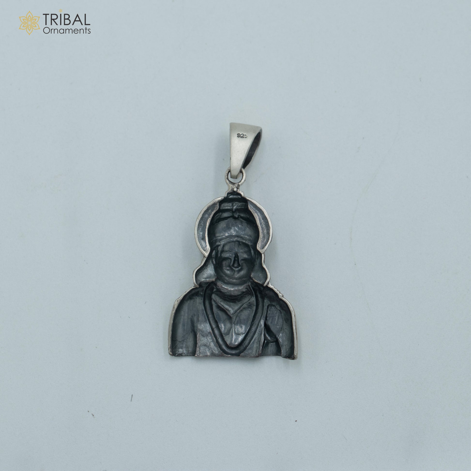 925 sterling silver lord Hanuman ji divine Pendant  with chain tribal jewellery nsp1018 - TRIBAL ORNAMENTS