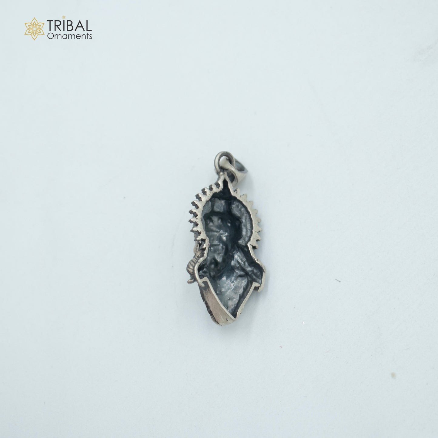 925 sterling silver lord hanuman ji Pendant  with chain tribal jewellery nsp1025 - TRIBAL ORNAMENTS