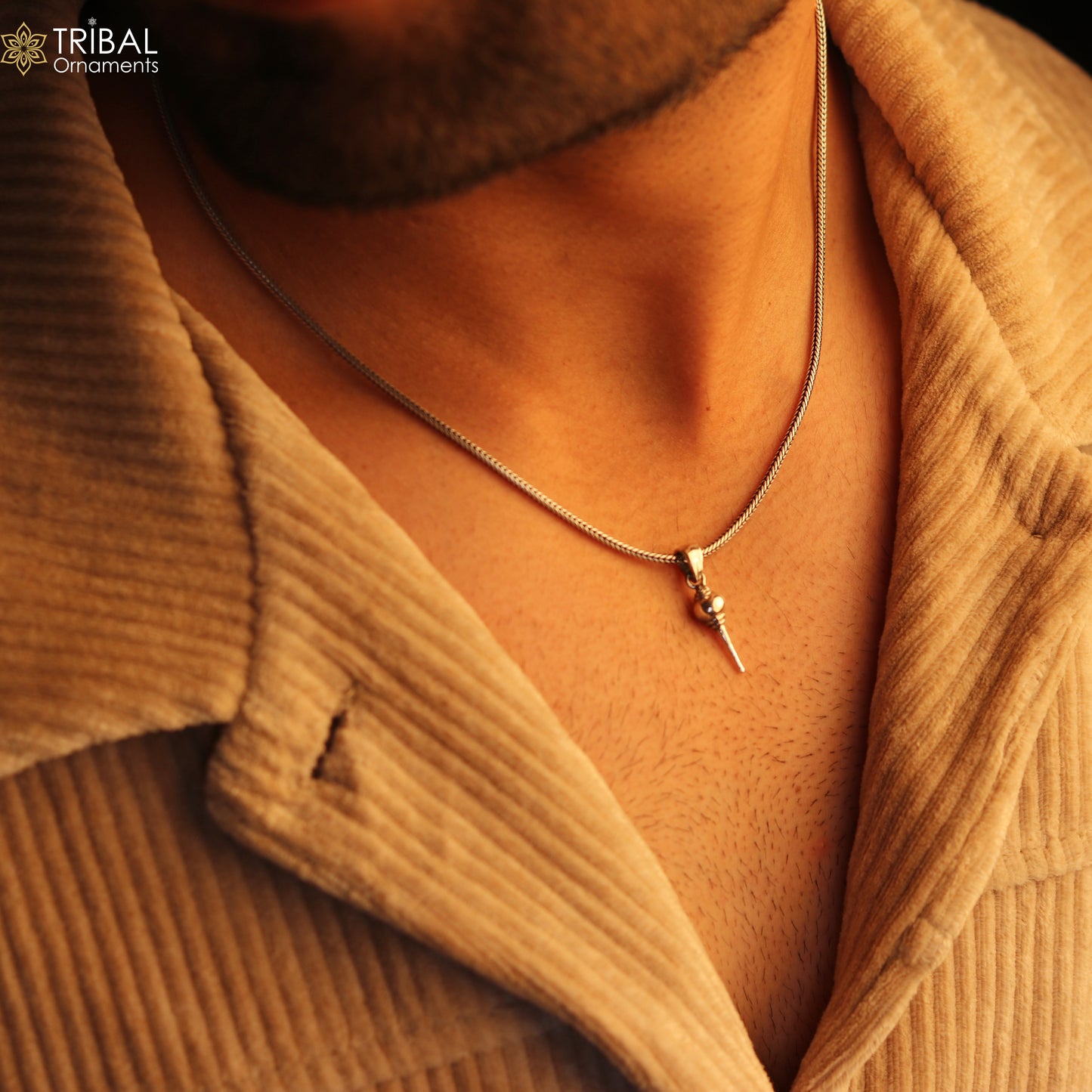 925 sterling silver Lord Hanuman Weapon/ mace Gota pendant stylish unisex gift pendant jewelry ssp1740 - TRIBAL ORNAMENTS