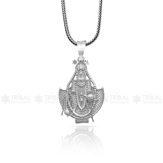 925 sterling silver Lord Krishna/ SAWALIYA ji/ SANWARIYA JI, amazing divine pendant locket tribal jewelry nsp806 - TRIBAL ORNAMENTS
