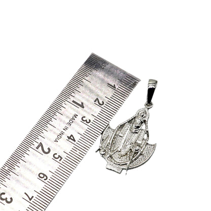 925 sterling silver Lord Krishna Sawaliya Ji pendant, tribal jewelry featuring divine design with intricate details.