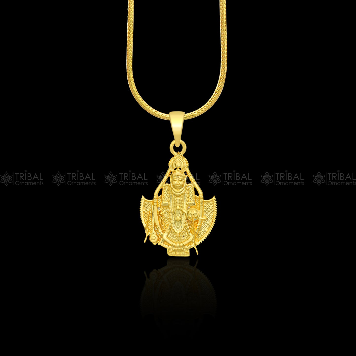 925 sterling silver Lord Krishna Sawaliya Ji pendant locket, tribal jewelry featuring intricate divine design and traditional craftsmanship.