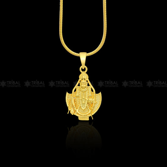 925 sterling silver Lord Krishna/ SAWALIYA ji/ SANWARIYA JI, amazing divine pendant locket tribal jewelry nsp921 - TRIBAL ORNAMENTS