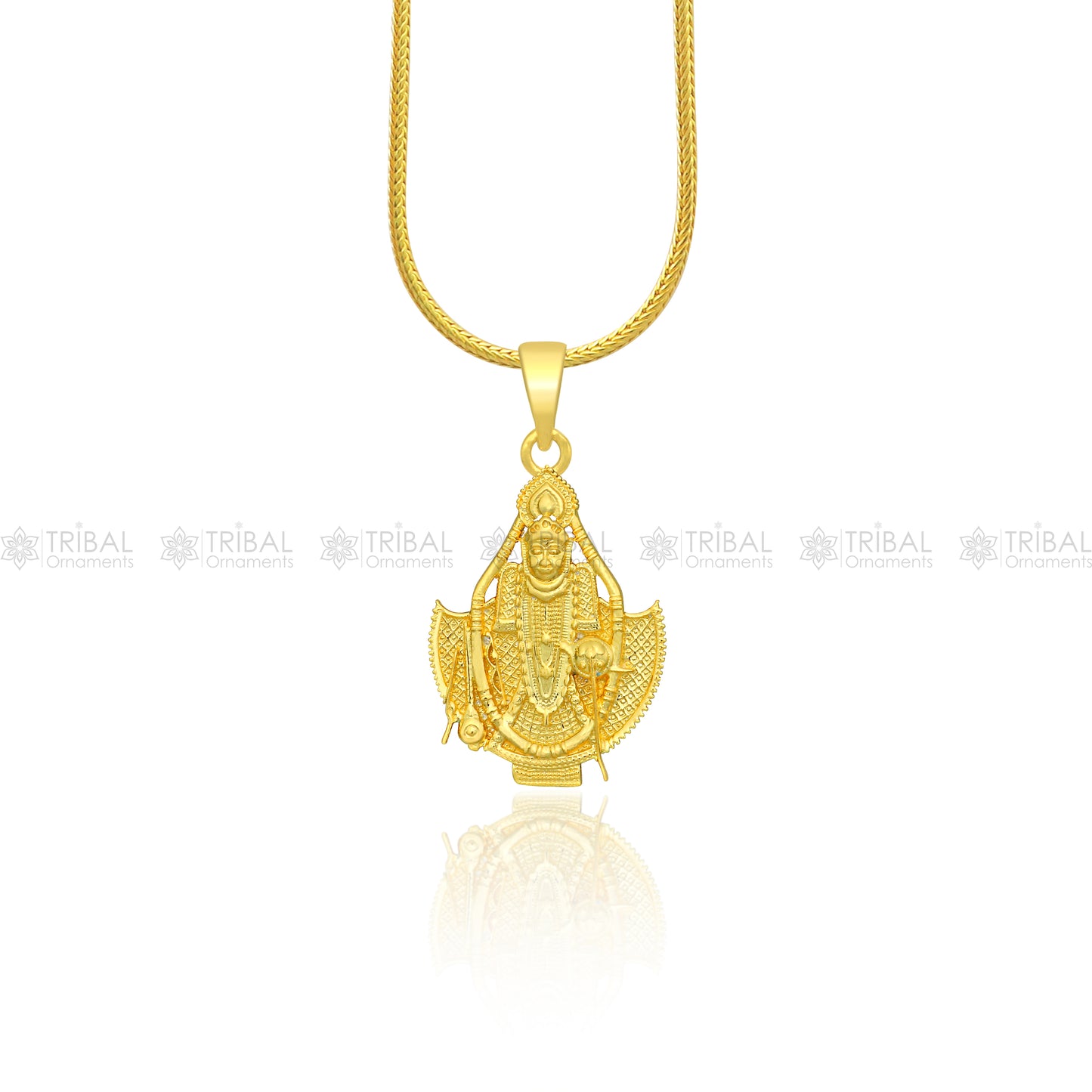 925 sterling silver Lord Krishna pendant locket featuring tribal design, divine jewelry with intricate craftsmanship.