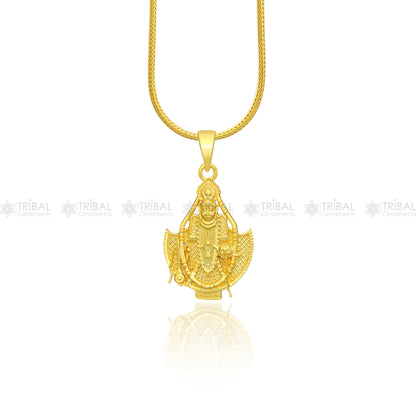925 sterling silver Lord Krishna pendant locket featuring tribal design, divine jewelry with intricate craftsmanship.