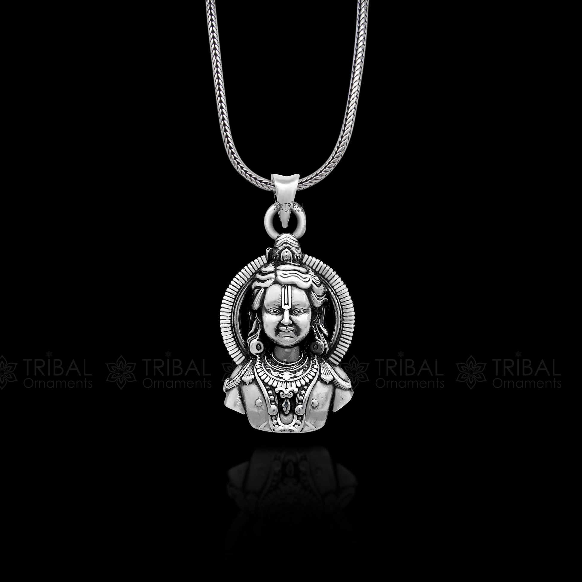925 sterling silver lord Rama pendant Ram lalla pendant nsp788 - TRIBAL ORNAMENTS