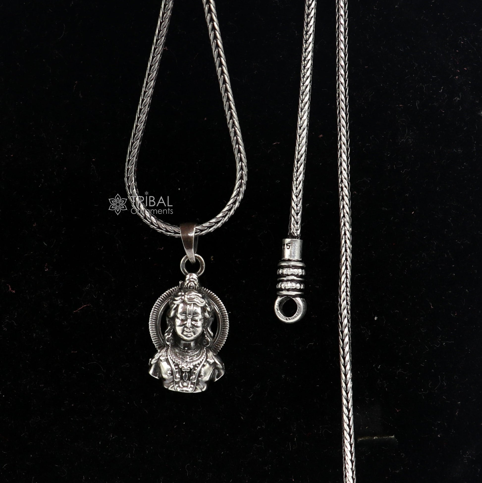 925 sterling silver lord Rama pendant Ram lalla pendant nsp788 - TRIBAL ORNAMENTS