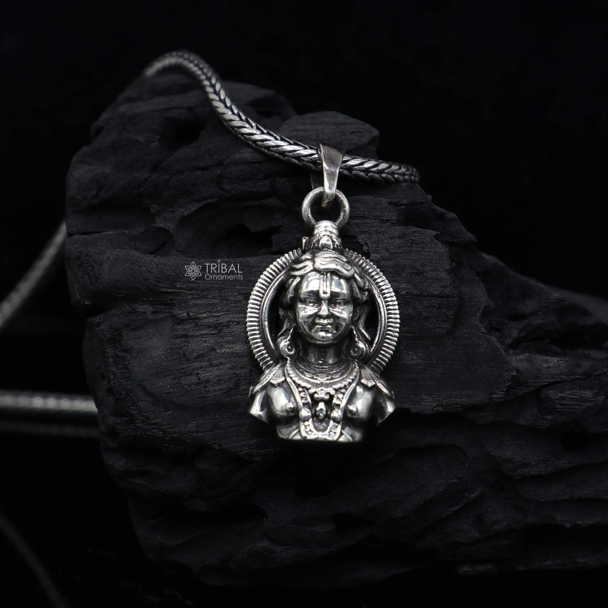 925 sterling silver lord Rama pendant Ram lalla pendant nsp788 - TRIBAL ORNAMENTS