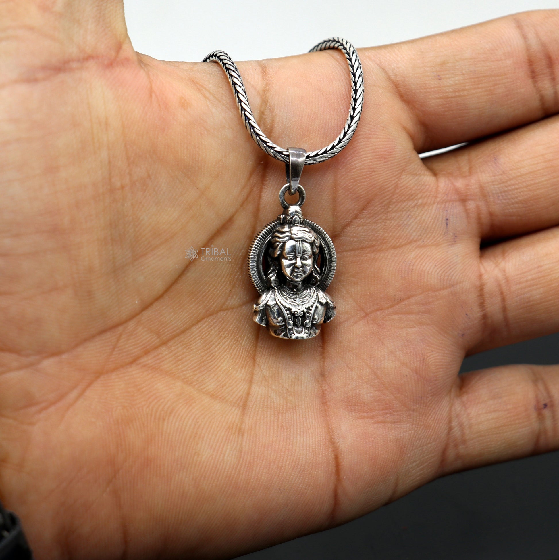 925 sterling silver lord Rama pendant Ram lalla pendant nsp788 - TRIBAL ORNAMENTS