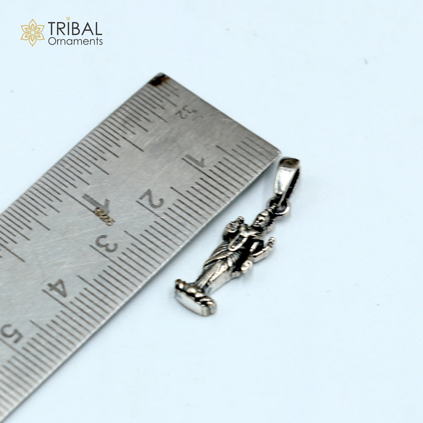 925 sterling silver Maha laxmi ji Pendant with chain tribal jewellery nsp1050 - TRIBAL ORNAMENTS