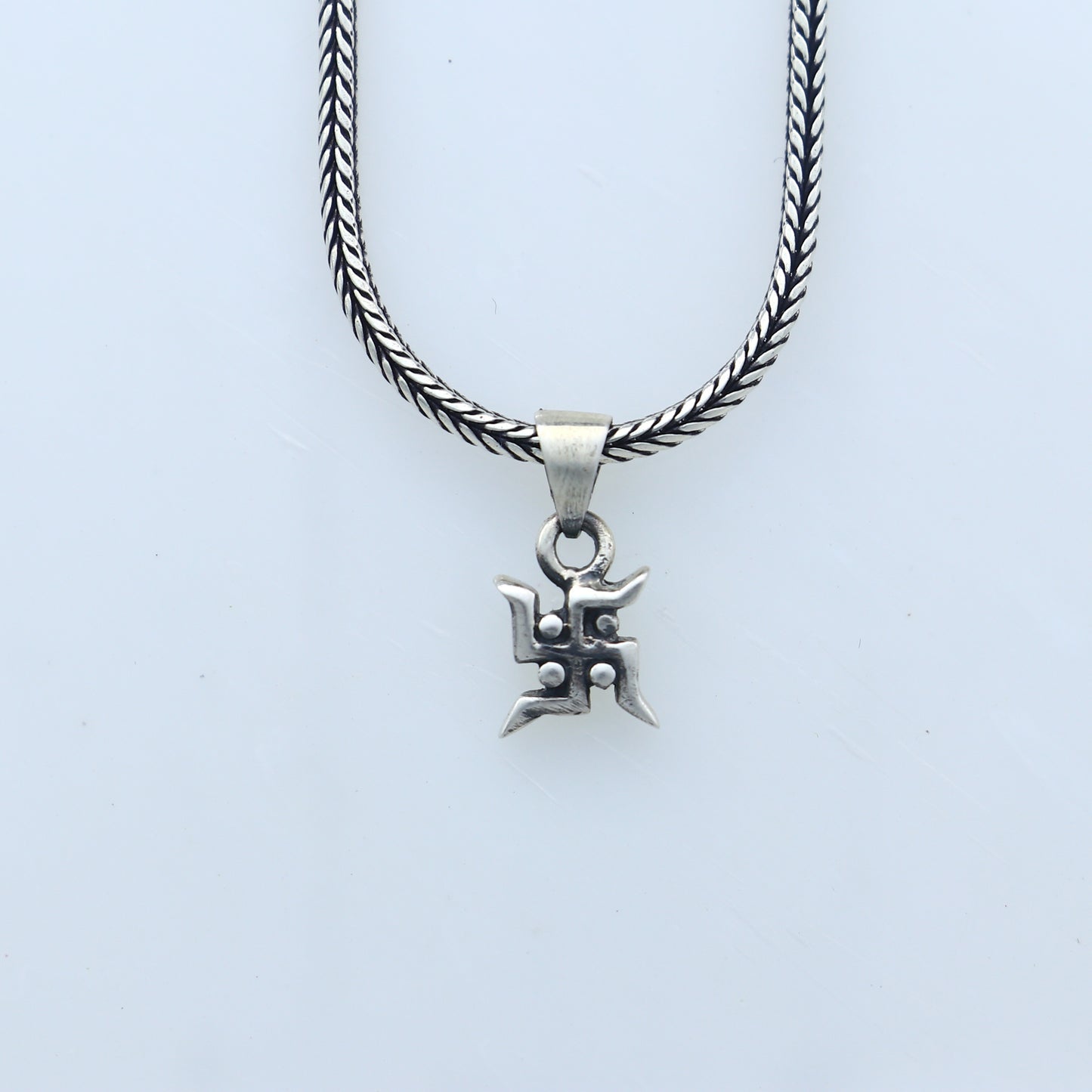 925 Sterling silver swashtik pendant nsp947 - TRIBAL ORNAMENTS